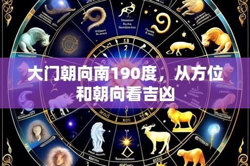 大门朝向南190度,从方位和朝向看吉凶