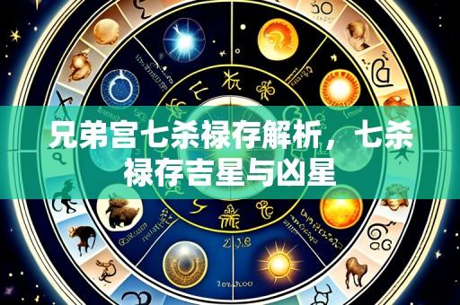 兄弟宫七杀禄存解析,七杀禄存吉星与凶星