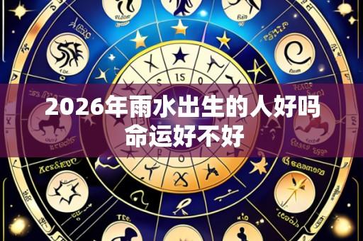 2026年雨水出生的人好吗 命运好不好