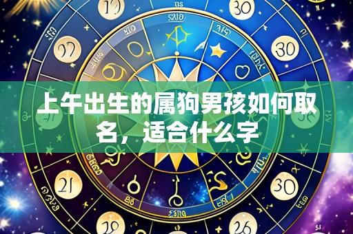 上午出生的属狗男孩如何取名,适合什么字