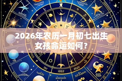 2026年农历一月初七出生女孩命运如何?