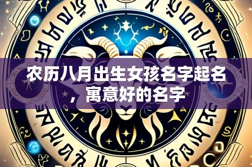 农历八月出生女孩名字起名,寓意好的名字
