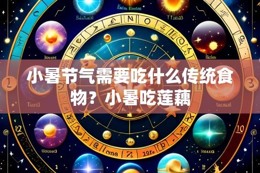 小暑节气需要吃什么传统食物?小暑吃莲藕