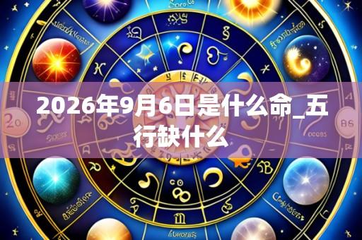 2026年9月6日是什么命_五行缺什么