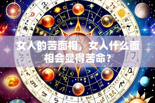 女人的苦面相,女人什么面相会显得苦命?