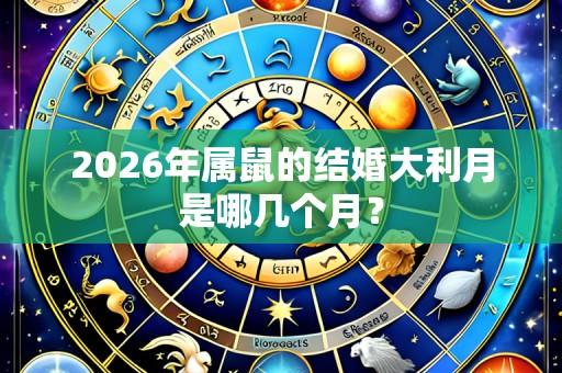 2026年属鼠的结婚大利月是哪几个月?