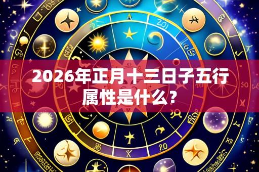 2026年正月十三日子五行属性是什么？