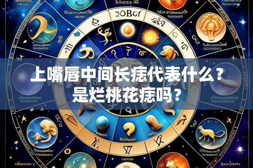 上嘴唇中间长痣代表什么?是烂桃花痣吗?