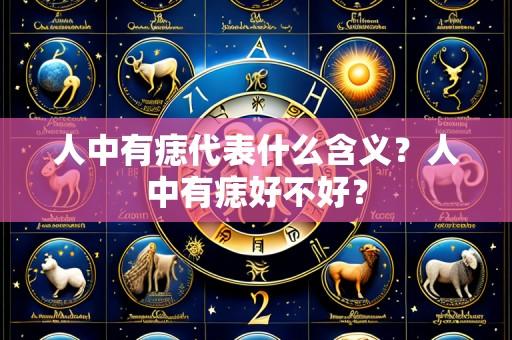 人中有痣代表什么含义?人中有痣好不好?