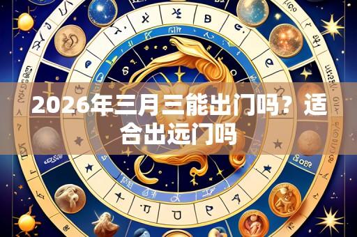 2026年三月三能出门吗？适合出远门吗