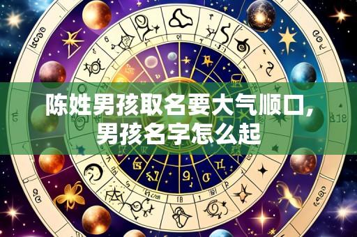 陈姓男孩取名要大气顺口,男孩名字怎么起