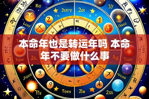 本命年也是转运年吗 本命年不要做什么事