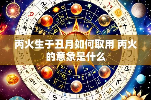 丙火生于丑月如何取用 丙火的意象是什么