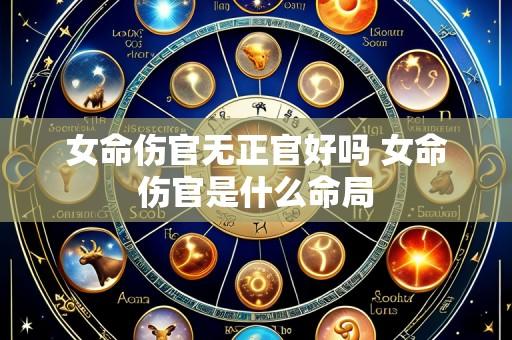 女命伤官无正官好吗 女命伤官是什么命局