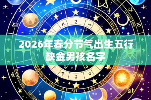 2026年春分节气出生五行缺金男孩名字