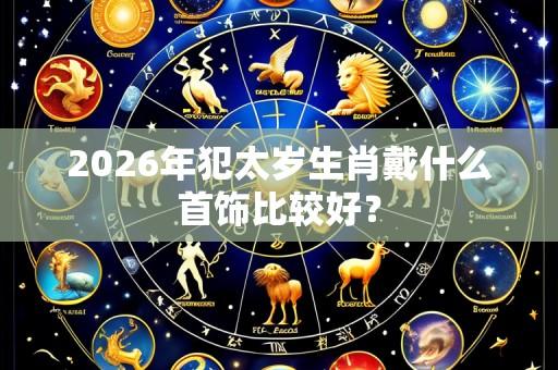 2026年犯太岁生肖戴什么首饰比较好？