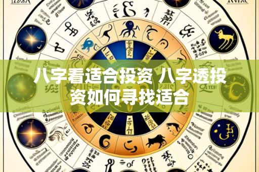 八字看适合投资 八字透投资如何寻找适合