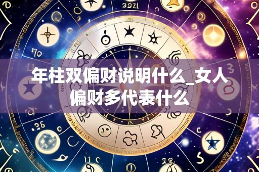 年柱双偏财说明什么_女人偏财多代表什么
