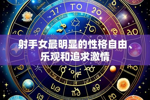 射手女最明显的性格自由、乐观和追求激情