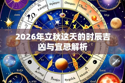 2026年立秋这天的时辰吉凶与宜忌解析