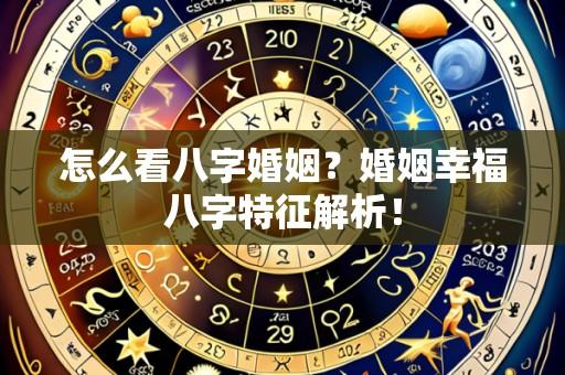 怎么看八字婚姻?婚姻幸福八字特征解析!