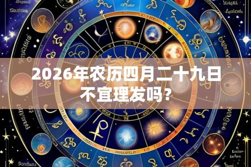 2026年农历四月二十九日不宜理发吗?