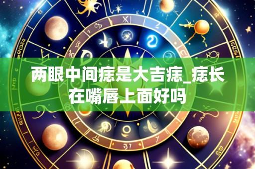 两眼中间痣是大吉痣_痣长在嘴唇上面好吗