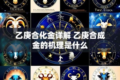 乙庚合化金详解 乙庚合成金的机理是什么
