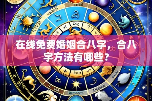 在线免费婚姻合八字,合八字方法有哪些?