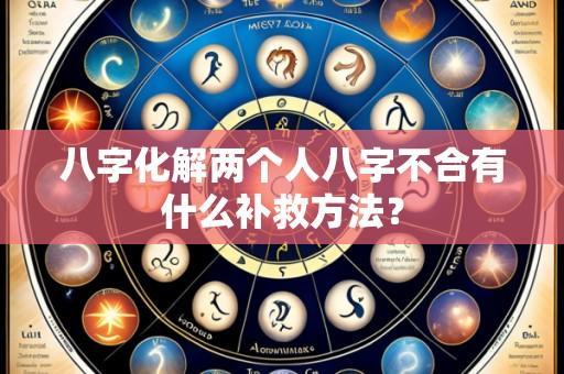 八字化解两个人八字不合有什么补救方法?