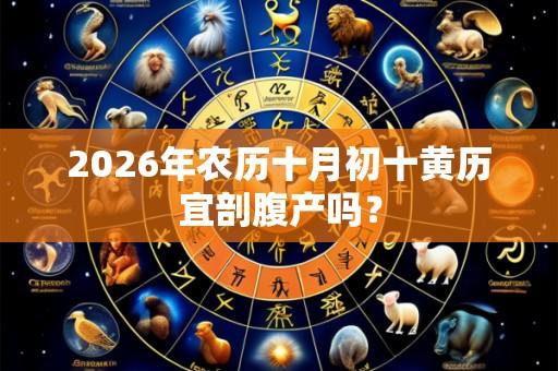 2026年农历十月初十黄历宜剖腹产吗?