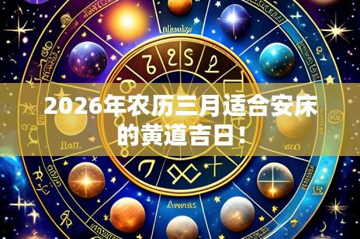 2026年农历三月适合安床的黄道吉日！