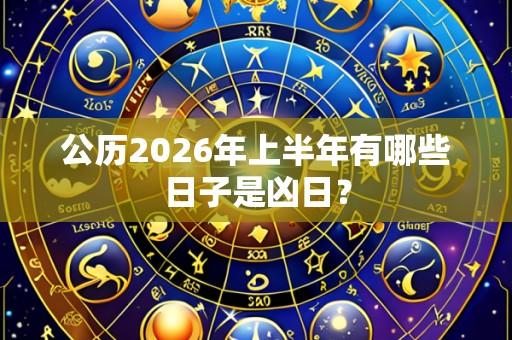 公历2026年上半年有哪些日子是凶日?