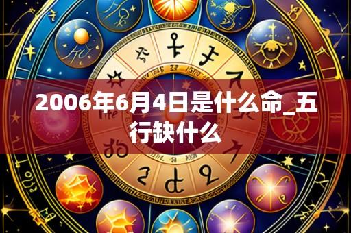 2006年6月4日是什么命_五行缺什么