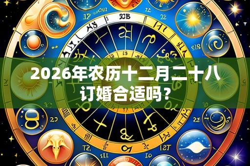 2026年农历十二月二十八订婚合适吗?