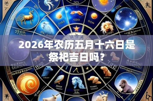 2026年农历五月十六日是祭祀吉日吗？