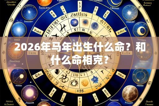 2026年马年出生什么命？和什么命相克？