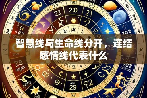 智慧线与生命线分开,连结感情线代表什么