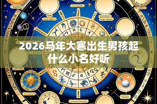 2026马年大寒出生男孩起什么小名好听