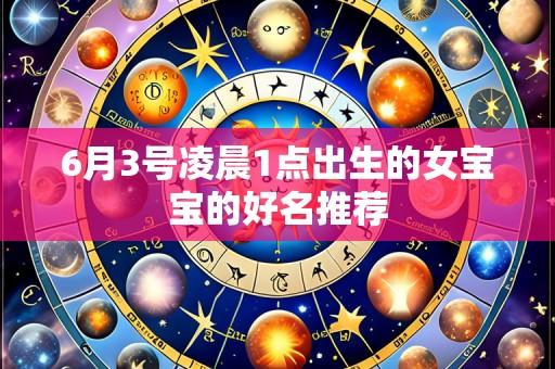 6月3号凌晨1点出生的女宝宝的好名推荐