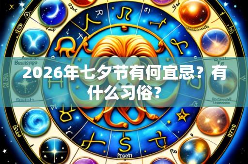 2026年七夕节有何宜忌?有什么习俗?