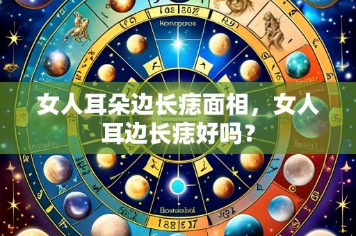 女人耳朵边长痣面相,女人耳边长痣好吗?