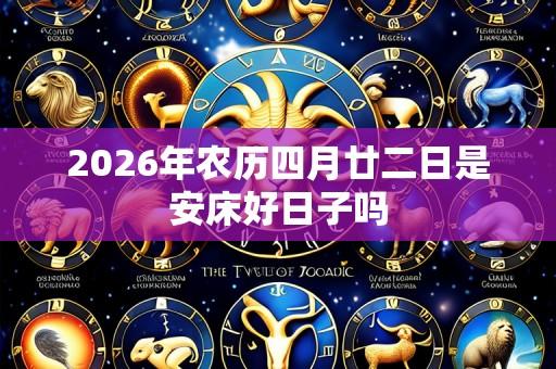 2026年农历四月廿二日是安床好日子吗