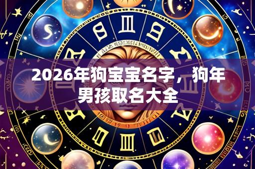 2026年狗宝宝名字,狗年男孩取名大全