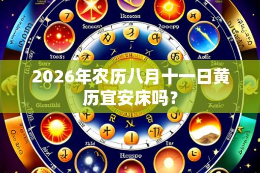 2026年农历八月十一日黄历宜安床吗?