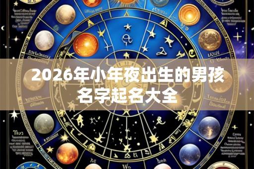 2026年小年夜出生的男孩名字起名大全