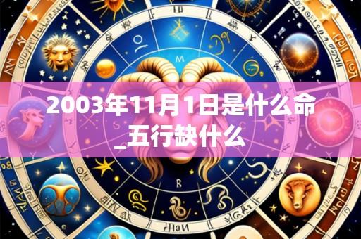 2003年11月1日是什么命_五行缺什么