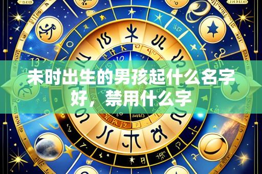 未时出生的男孩起什么名字好,禁用什么字