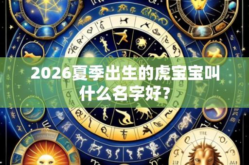 2026夏季出生的虎宝宝叫什么名字好?
