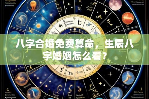 八字合婚免费算命，生辰八字婚姻怎么看？